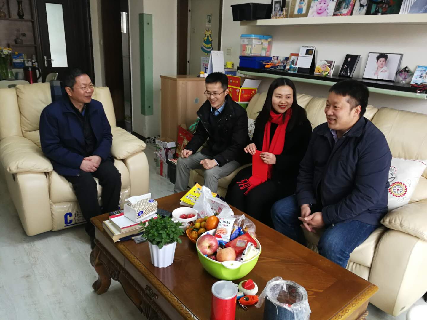 慰问现场